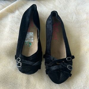 Jelly pop ballet slippers with 3 small decorative buckles